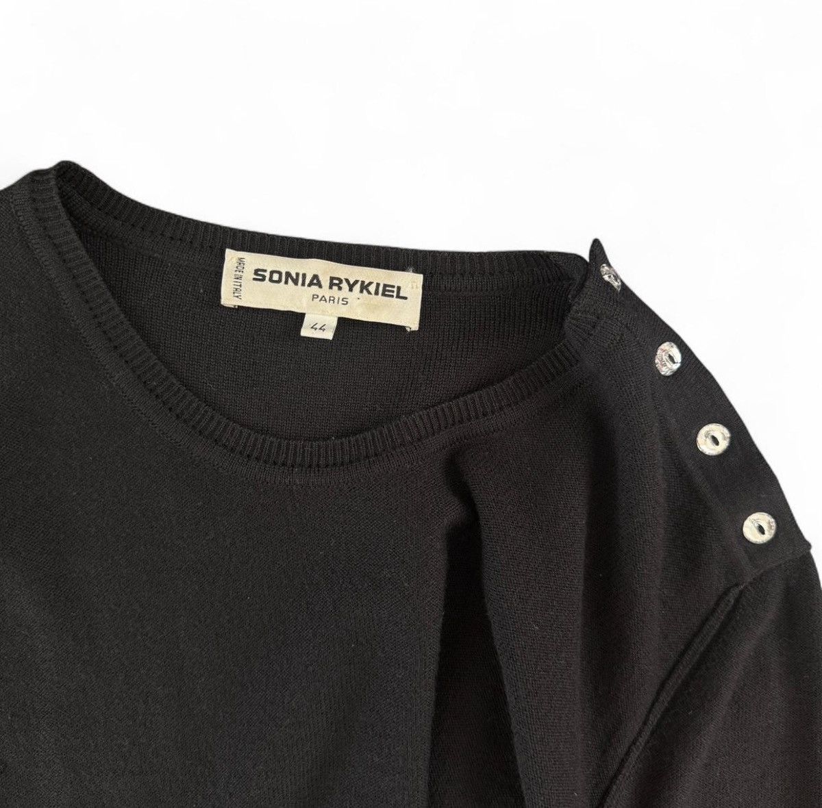 Sonia Rykiel Euro Vintage Sonia Rykiel Paris Black Sweater Size M / US 6-8 / IT 42-44 - 3 Thumbnail
