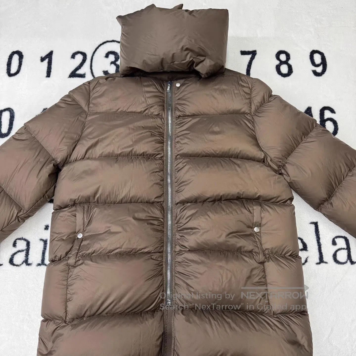 Rick Owens Brown Puffer Coat with Hood . Size US L / EU 52-54 / 3 - 1 Thumbnail
