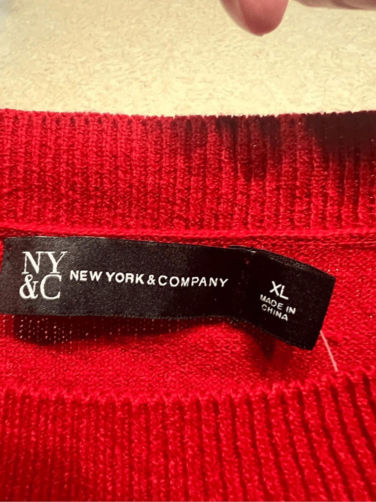 Designer NY & CO Xmas Sweater Sz XL NWT Size XL / US 12-14 / IT 48-50 - 3 Thumbnail