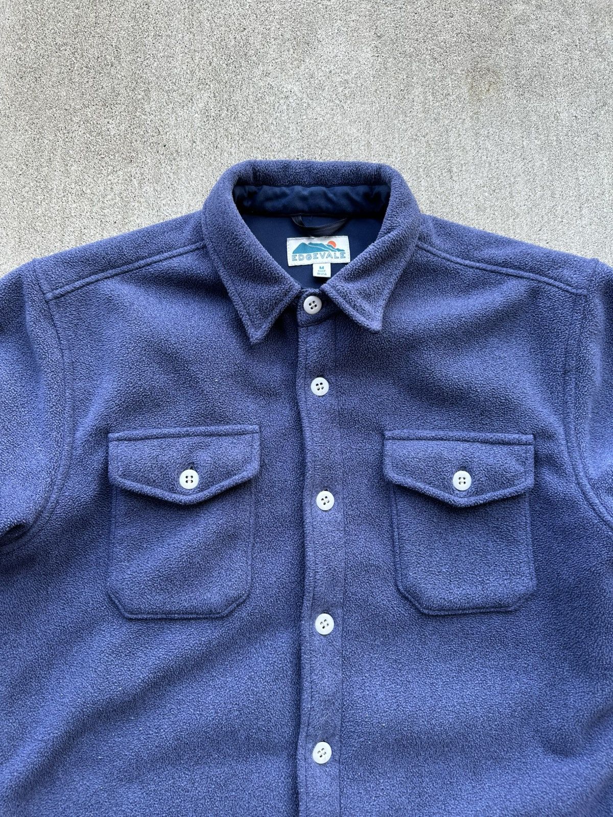 Edgevale Edgevale Fleece Jack Shirt Men Size Medium Blue Outdoor Size US M / EU 48-50 / 2 - 2 Thumbnail