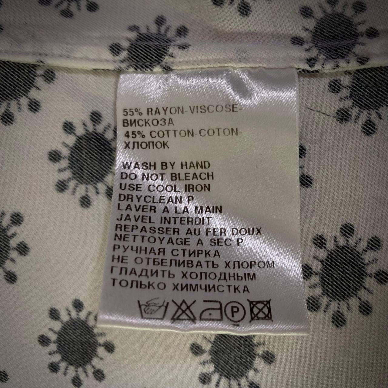 Ann Demeulemeester Bacteria shirt rare viscose cotton S-M Size 48S - 6 Thumbnail