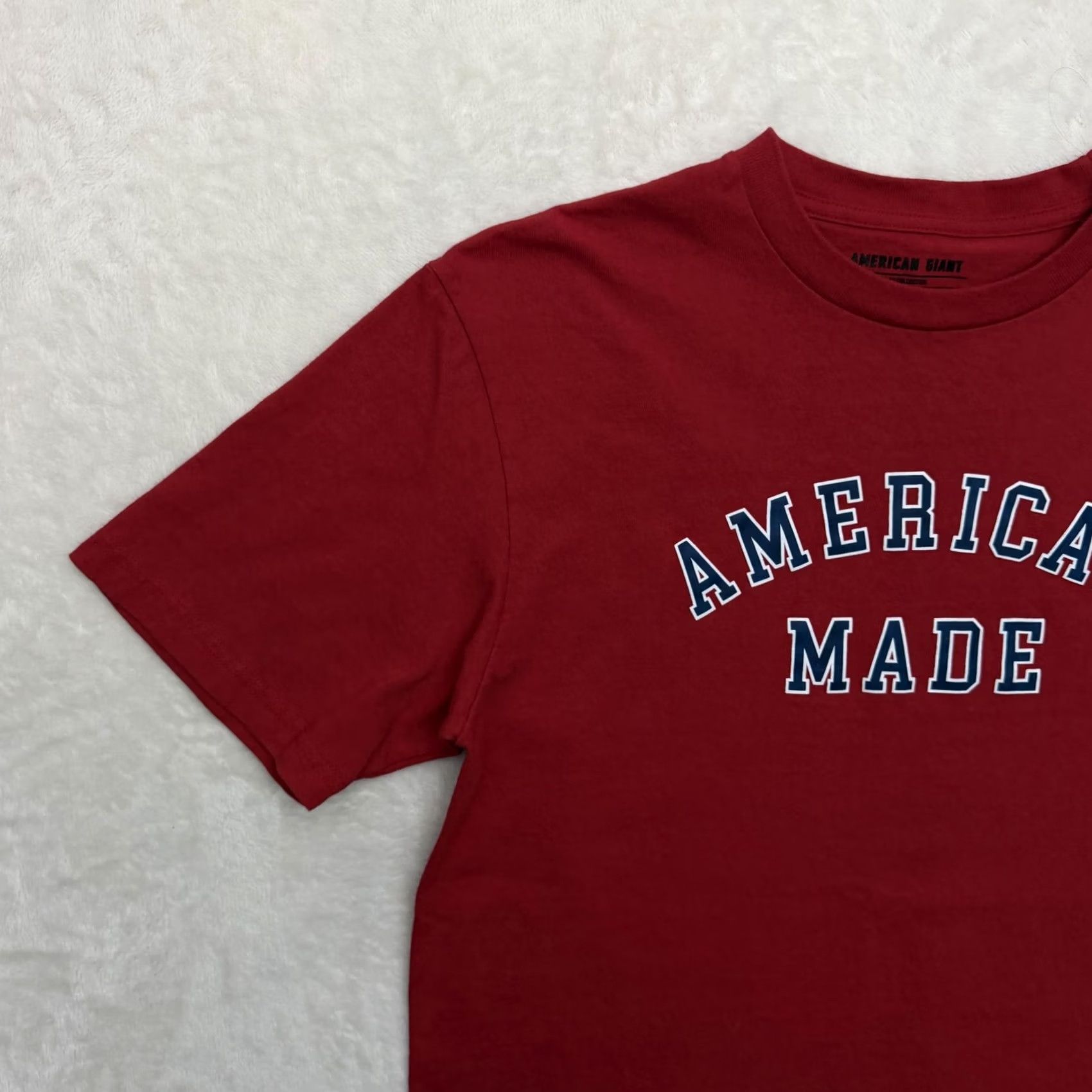 Vintage American Giant Shirt Mens Large Red American Made Flag Graphic Tee USA Patriotic Size US L / EU 52-54 / 3 - 6 Thumbnail