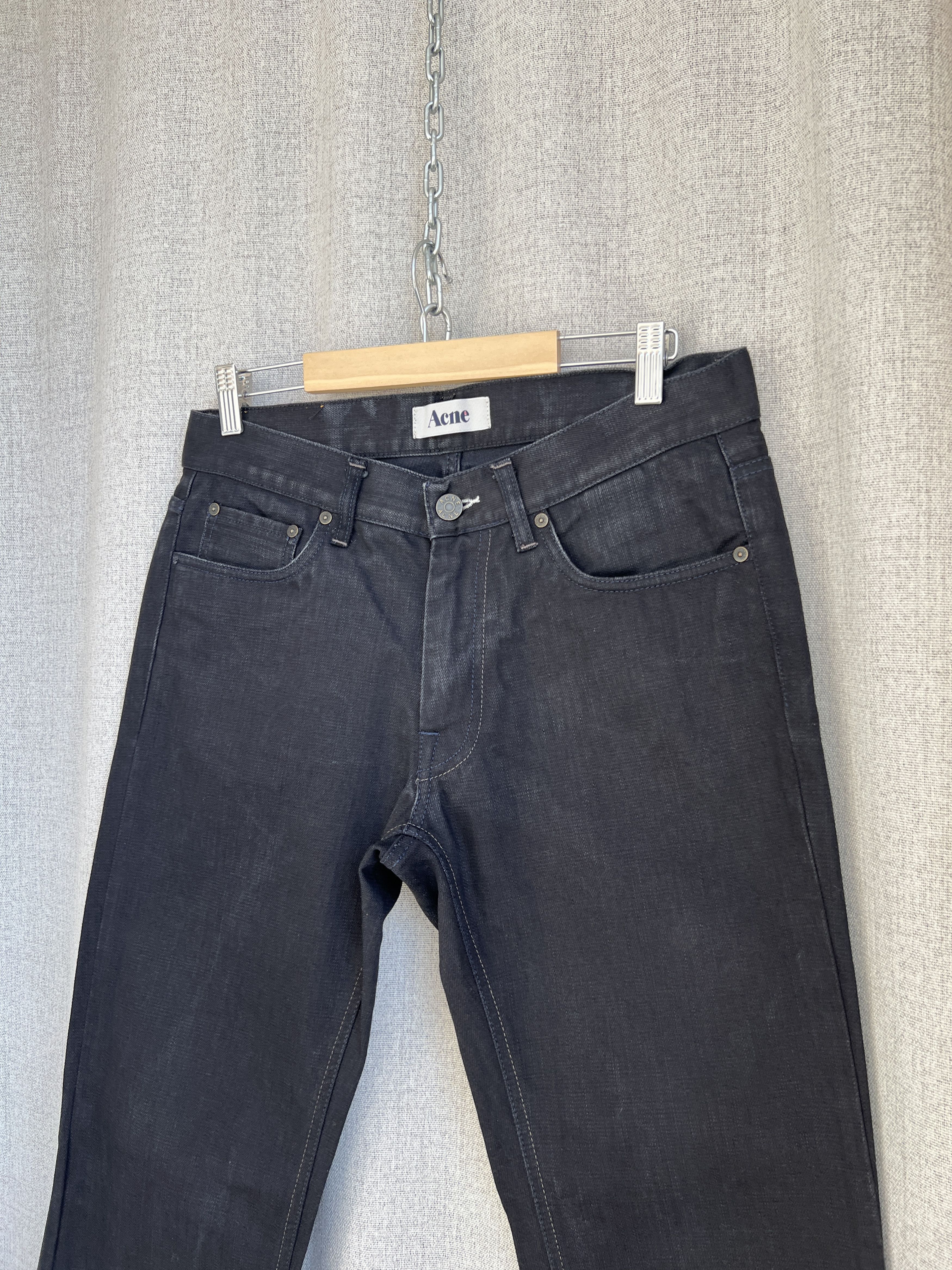 Acne Studios Acne Studios Mic Raven Black Washed Denim Slim Fit Size US 32 / EU 48 - 3 Thumbnail