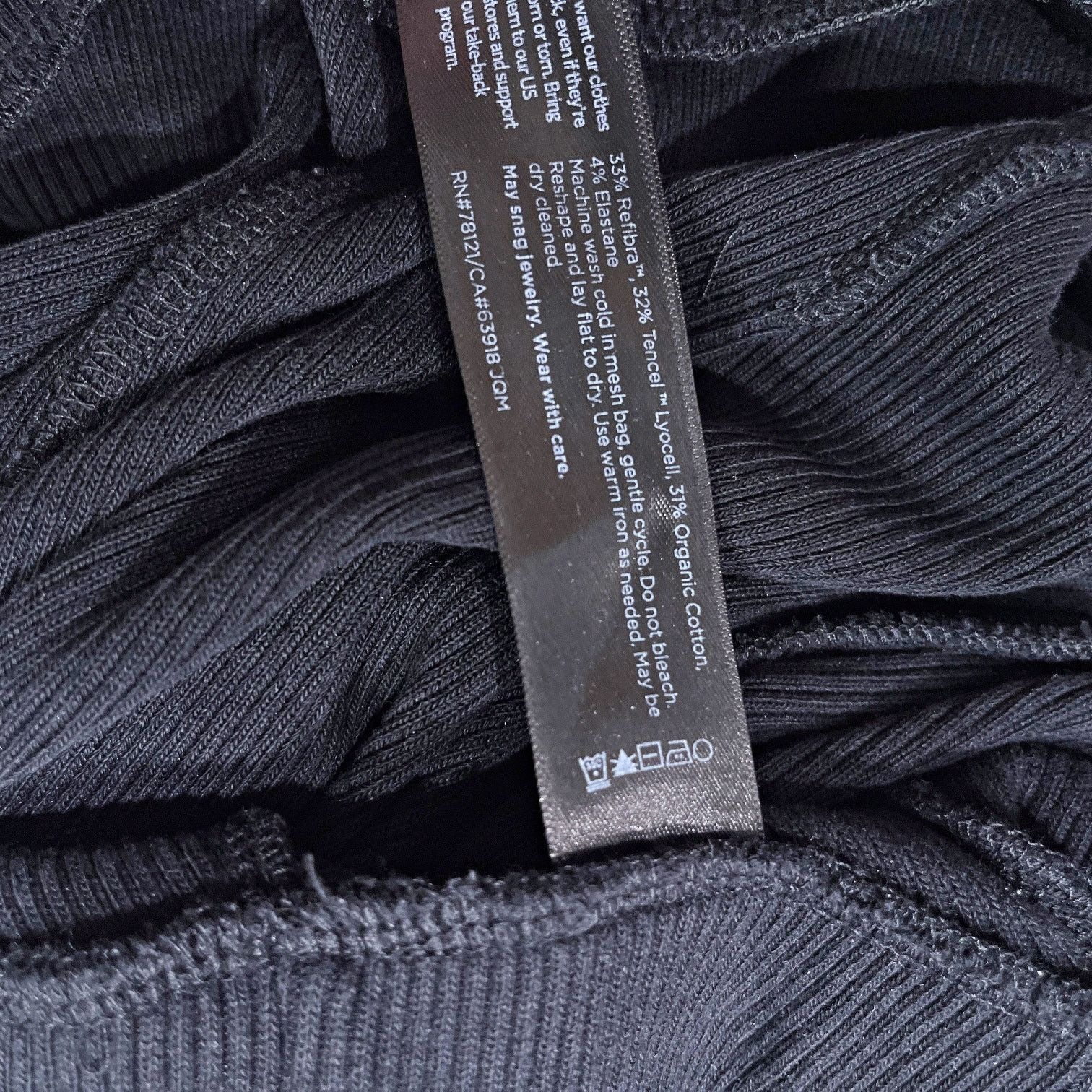 Eileen Fisher Eileen Fisher Wide Leg Cropped Ribbed Knit Pants Black S Size 28" / US 6 / IT 42 - 7 Thumbnail