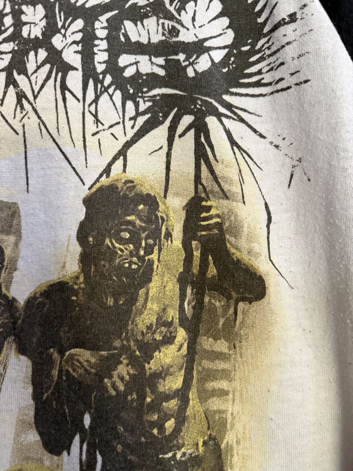 Vintage Aborted Global Flatline Death Metal 3Q Faded Tee