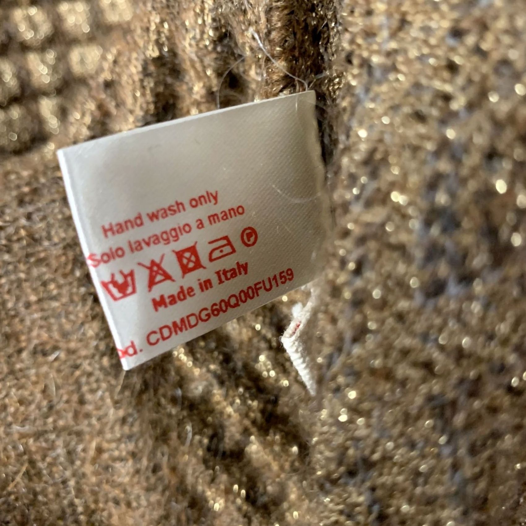 Marni MARNI Cardigan Womens 4 Gold Size Brown Mohair Blend Geometric Size S / US 4 / IT 40 - 7 Thumbnail