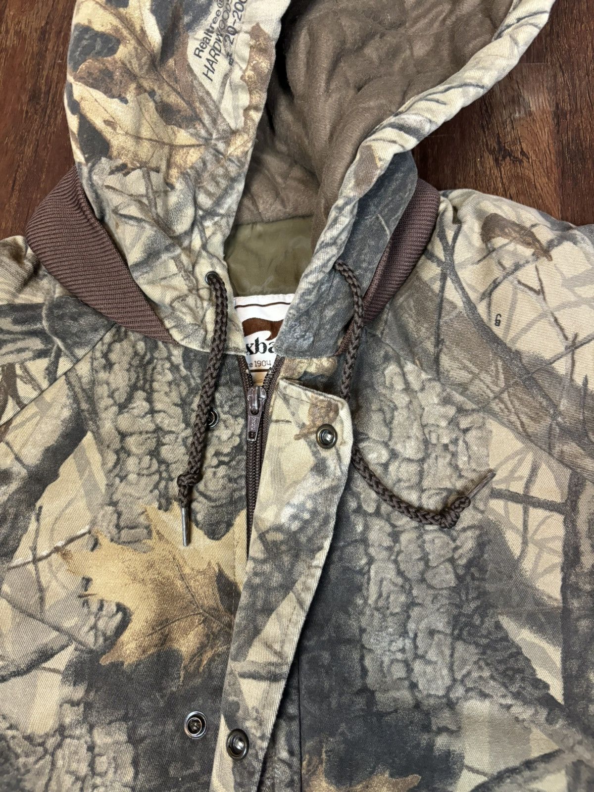 Vintage Vintage duxbak camo realtre quilted zip and button up jacket Size US XL / EU 56 / 4 - 2 Thumbnail