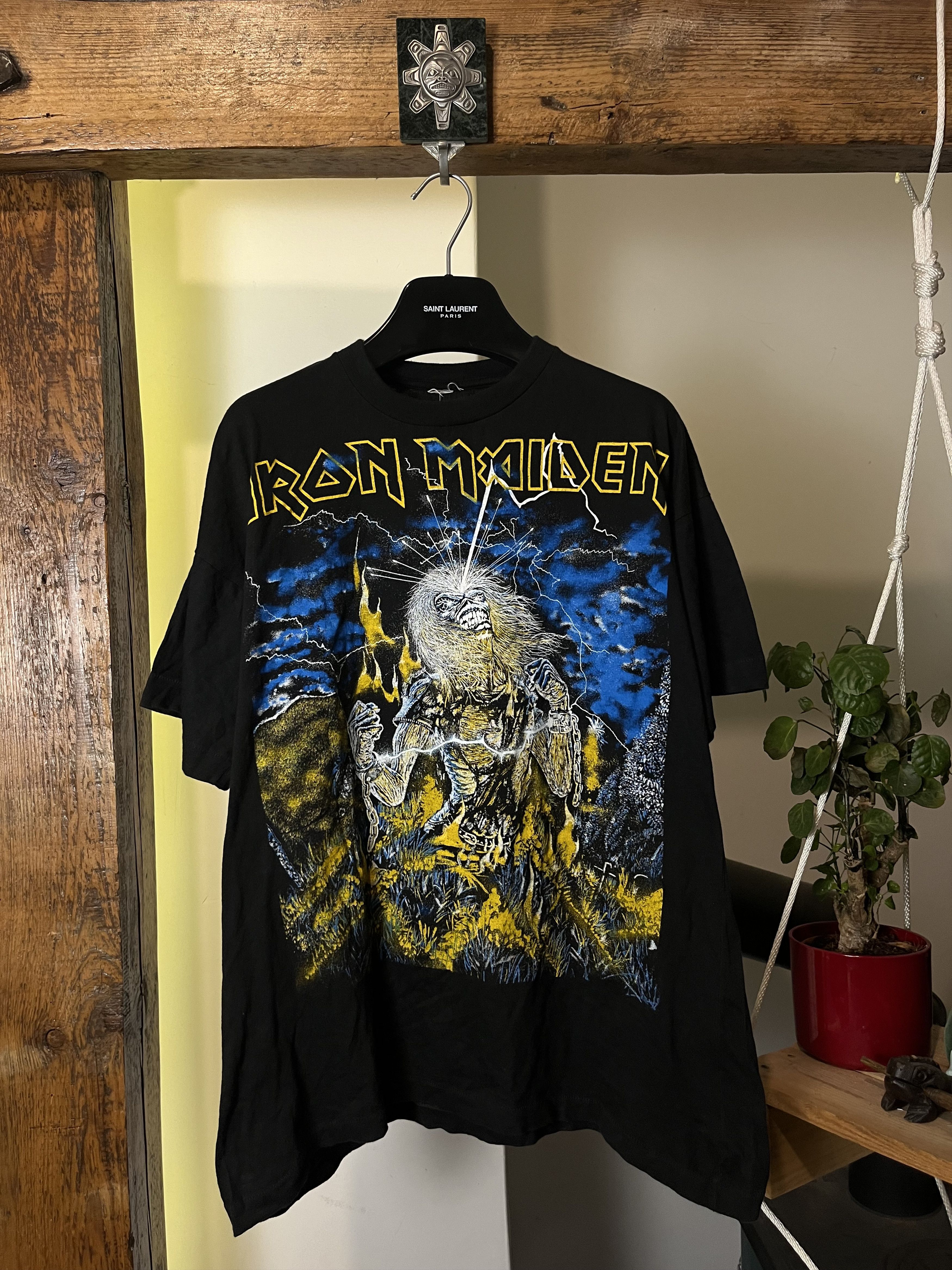 Band Tees × Iron Maiden × Vintage 1985 Iron Maiden Live After Death AOPSingle Stitch Size US L / EU 52-54 / 3 - 1 Thumbnail