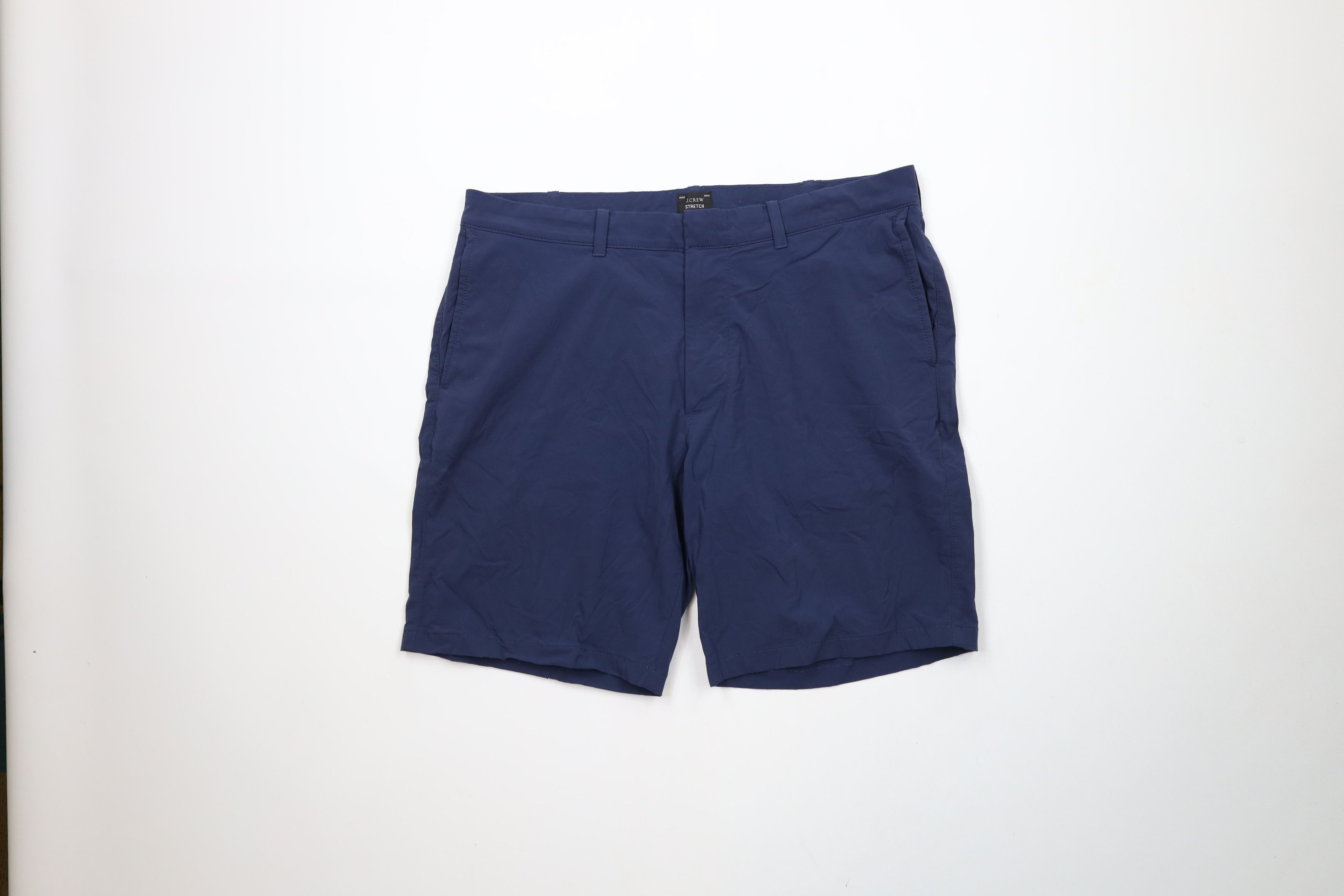 J Crew Tech Above Knee Golfing Golf Chino Shorts Navy Blue