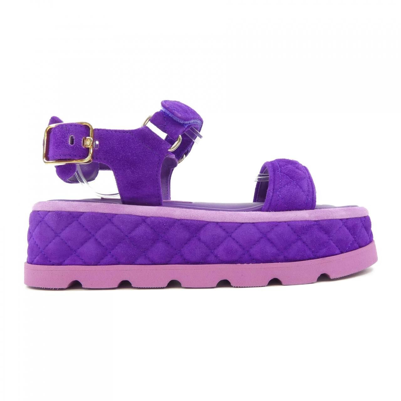 Chanel Chanel Chanel G39143X56600 Suede Calfskin Sandals Suede Shoes G39143X56600 DUTY FREE for USA Size ONE SIZE - 1 Thumbnail