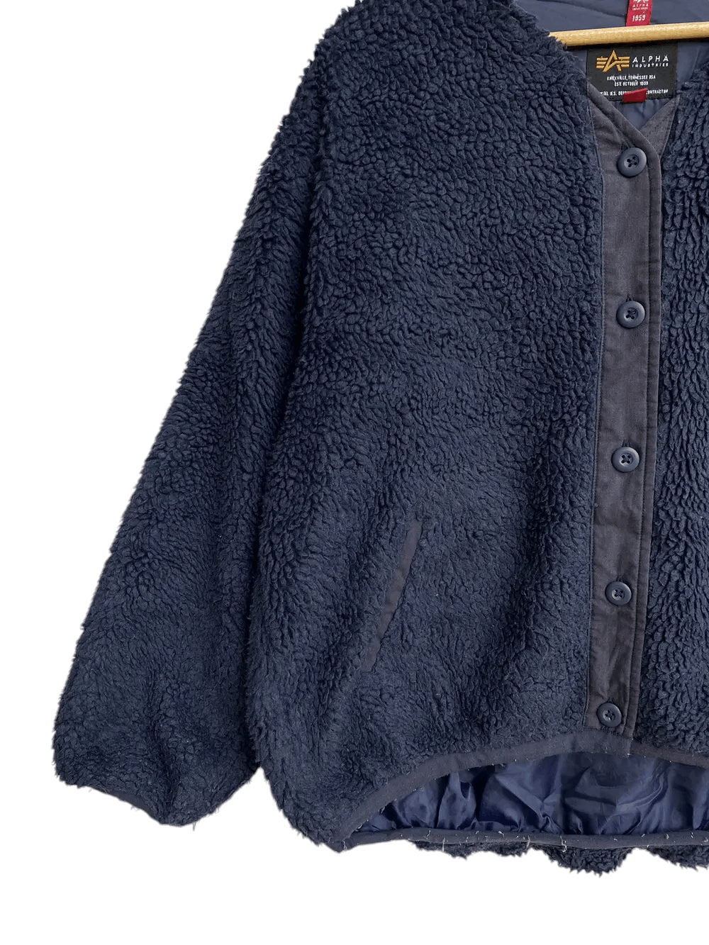 Alpha Industries × Vintage Vtg Alpha Industries Sherpa Jacket Size US M / EU 48-50 / 2 - 5 Thumbnail
