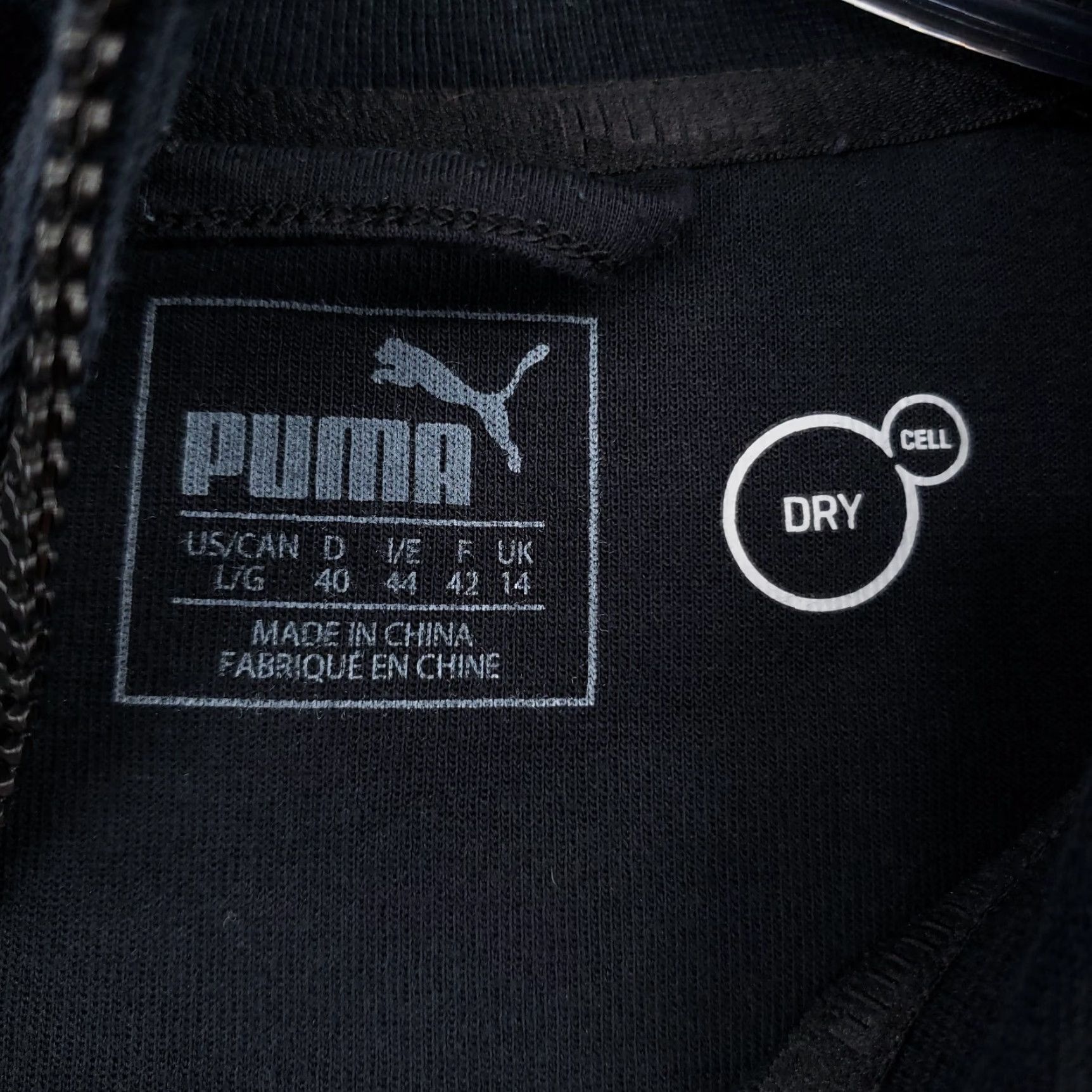 Puma Puma Sweatshirt Womens L Black Full Zip Dry Cell Active Sportswear Sweatshirt Size L / US 10 / IT 46 - 3 Thumbnail