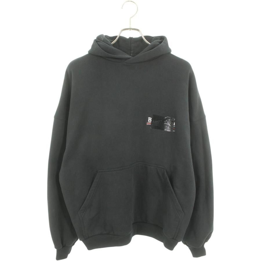 Balenciaga o1w1db10226 Gaffer Hoodie Large Fit in Black Size US S / EU 44-46 / 1 - 1 Thumbnail
