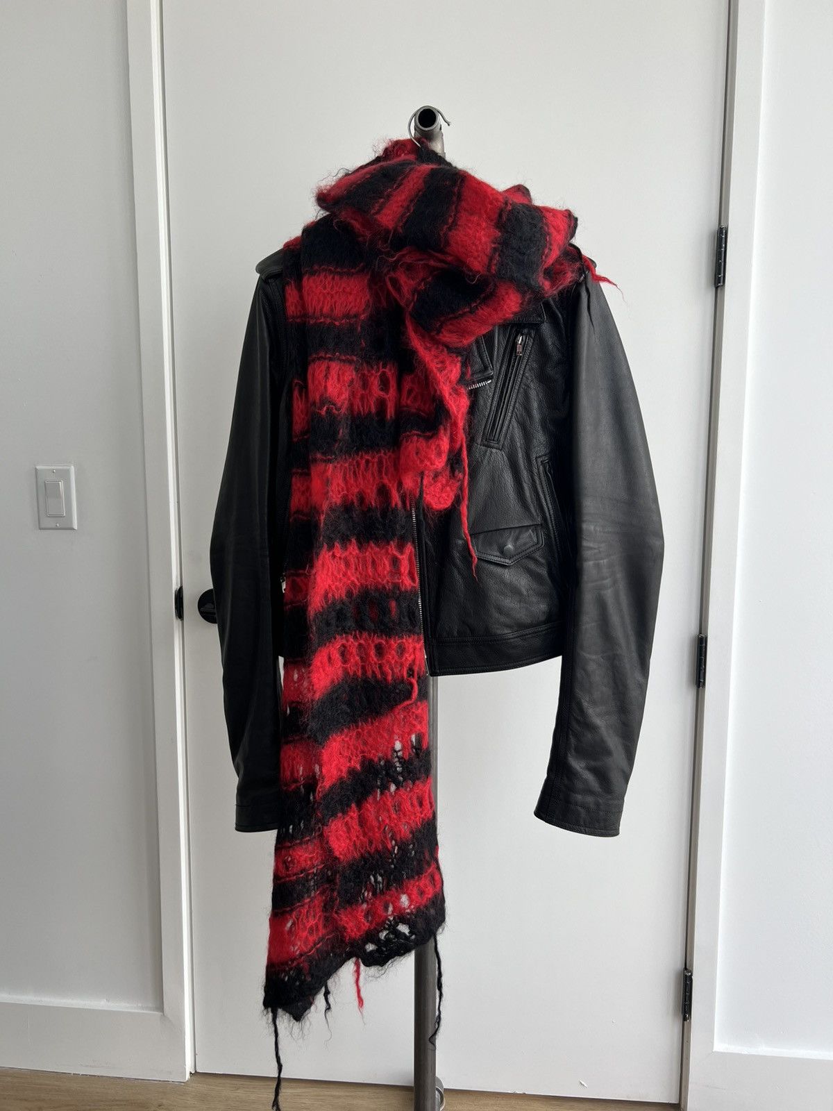 Junya Watanabe Junya AW04 Loose gauge mohair knit scarf