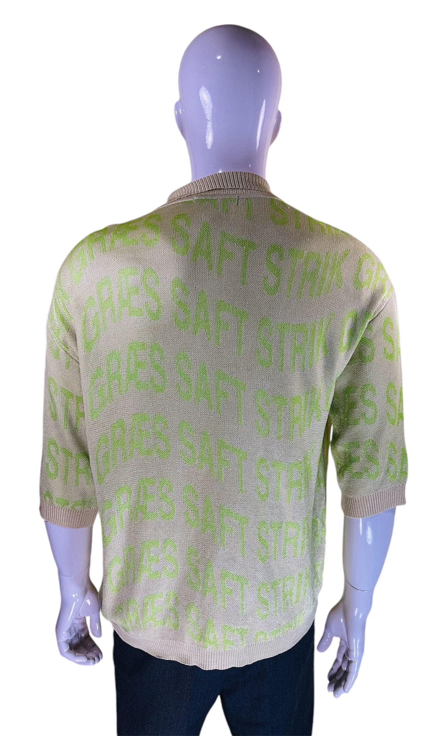 Henrik Vibskov Green Neon Polo Sweater Size US S / EU 44-46 / 1 - 3 Thumbnail