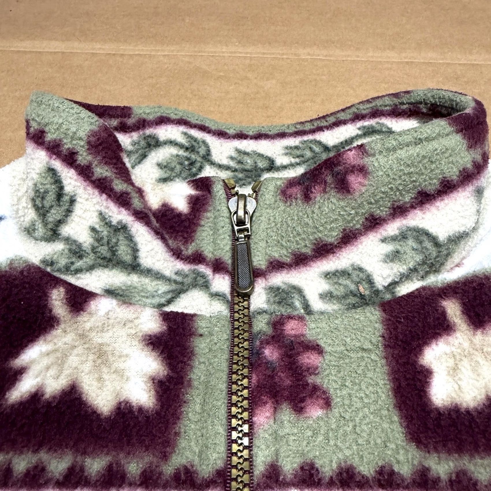 Vintage VINTAGE Alfred Dunner Jacket Womens Petite Medium Floral Fleece Hong Kong 90s Size M / US 6-8 / IT 42-44 - 6 Thumbnail
