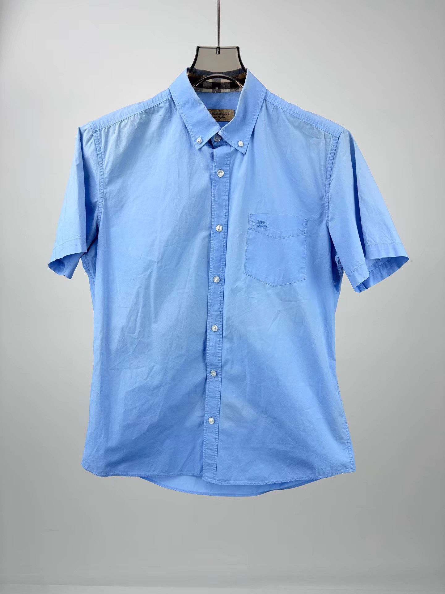 Burberry BURBERRY Horse Embroidery Short Sleeve Shirt Size US M / EU 48-50 / 2 - 1 Thumbnail