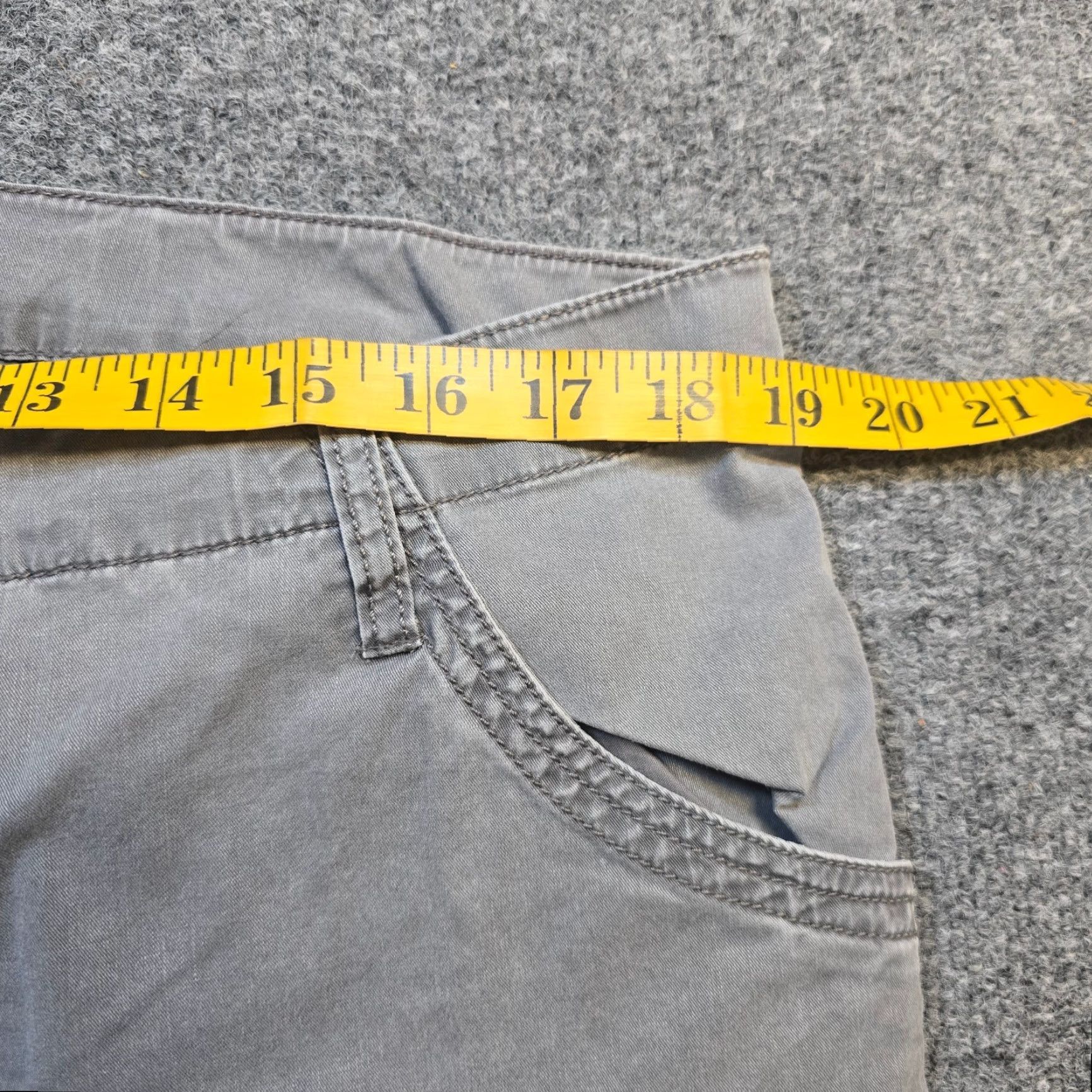 Eileen Fisher Eileen Fisher Pants Women 16 Gray Cargo Pockets Zippers Skinny Casual Basic Modern Twill Lyocell Pull On Flat Front Size 38" / US 16 / IT 52 - 5 Thumbnail