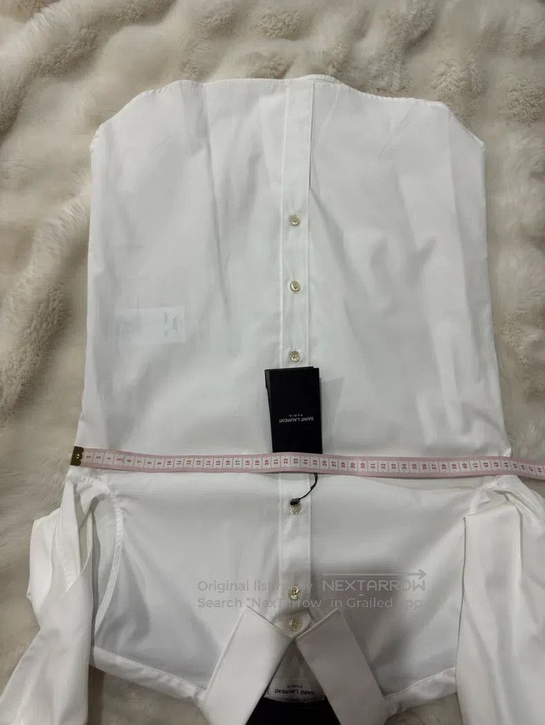 Saint Laurent Paris Saint Laurent Paris Pure White Shirt Size XS / US 0-2 / IT 36-38 - 6 Thumbnail