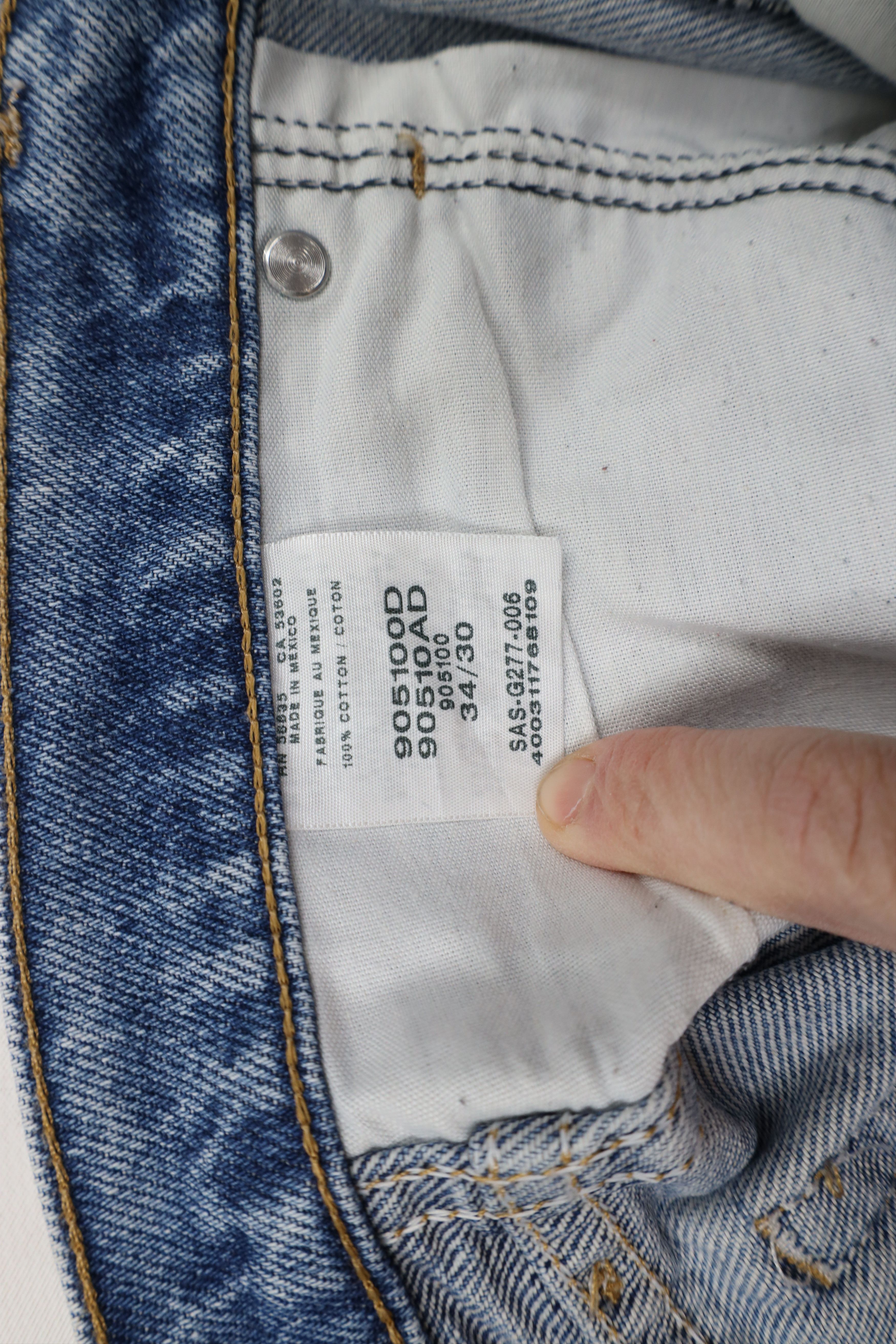 Cabelas × Vintage Vintage 90s Cabelas Spell Out Straight Leg Denim Jeans Size US 34 / EU 50 - 8 Thumbnail