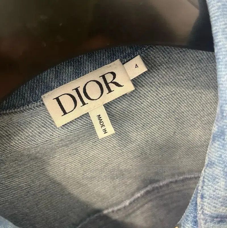 Dior Dior Blue Cotton Long Sleeve Jacket . Size US XXS / EU 40 - 3 Thumbnail