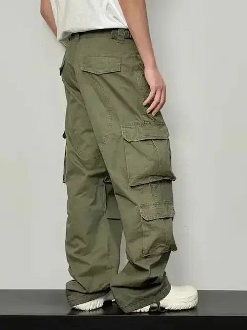Japanese Brand × Vintage Street retro multi-pocket cargo casual pants Size US 34 / EU 50 - 4 Thumbnail