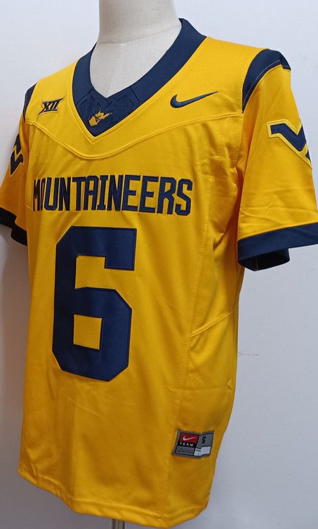 Other Men's West Virginia Mountaineers #6 Garrett Greene Jersey Size US L / EU 52-54 / 3 - 3 Thumbnail