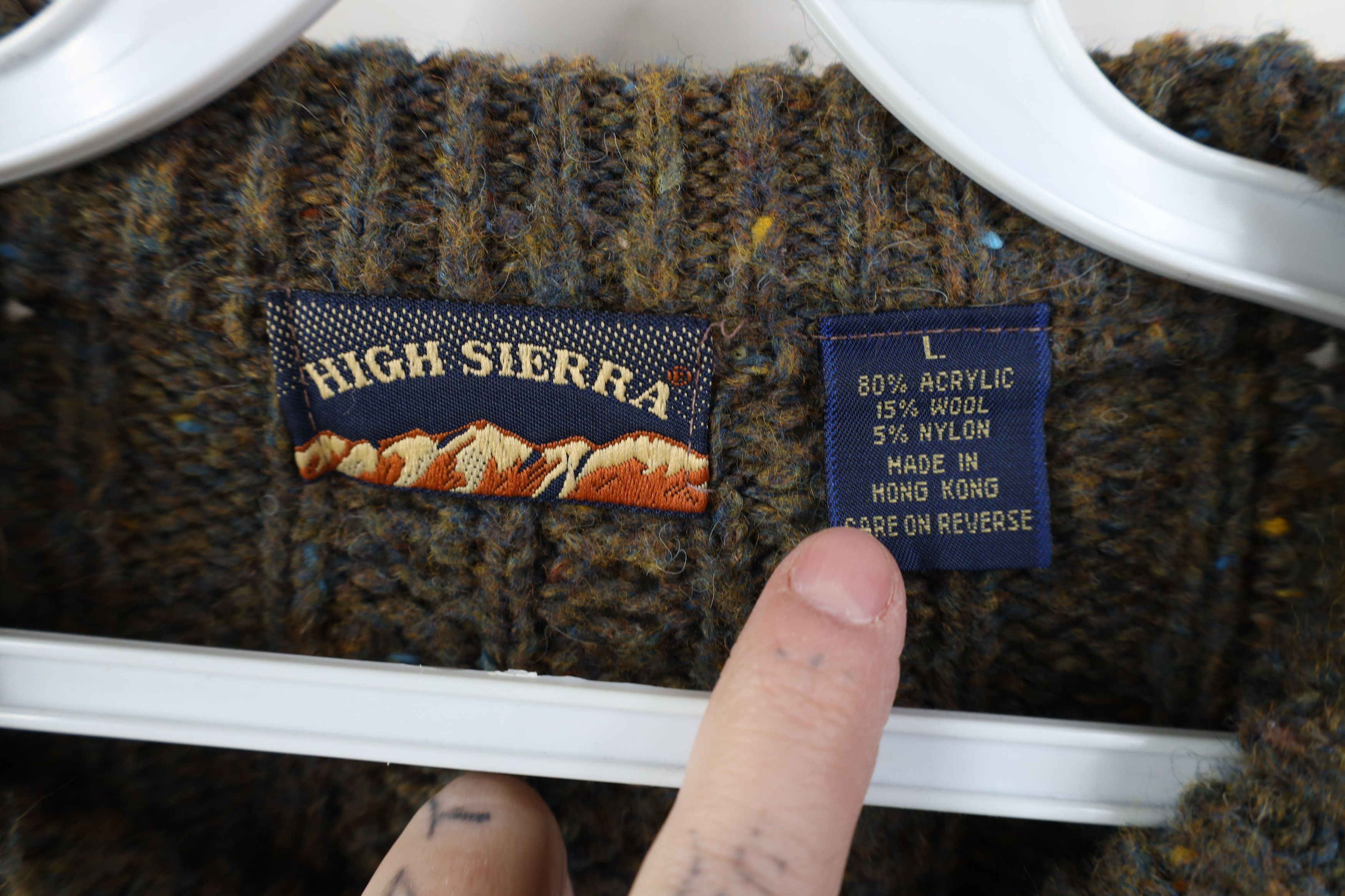 Vintage Vintage 90s Streetwear Chunky Cable Knit Fisherman Sweater Size US L / EU 52-54 / 3 - 7 Thumbnail