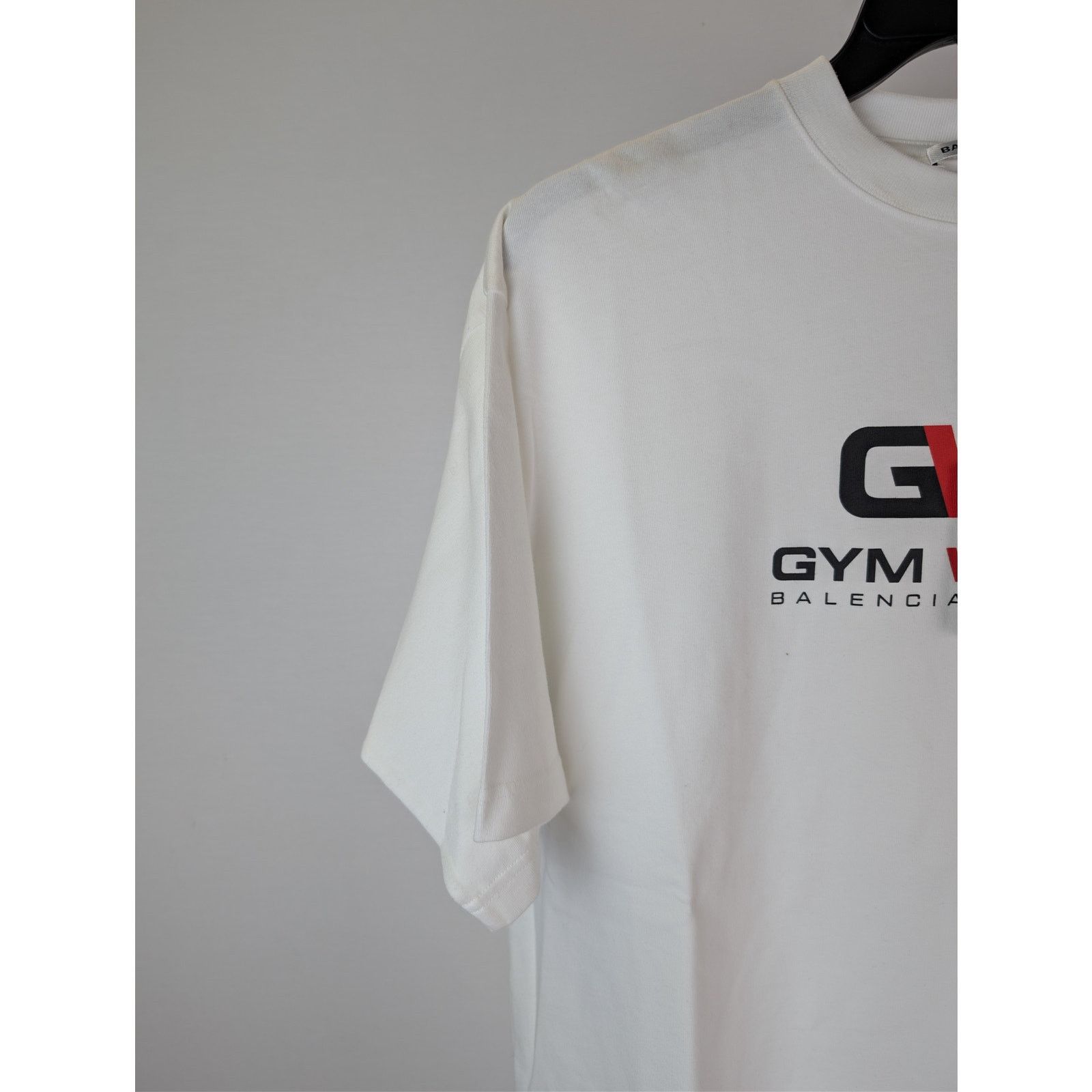 Balenciaga o1rshd1 Gym Wear graphic crewneck T-Shirt in White Size US S / EU 44-46 / 1 - 6 Thumbnail