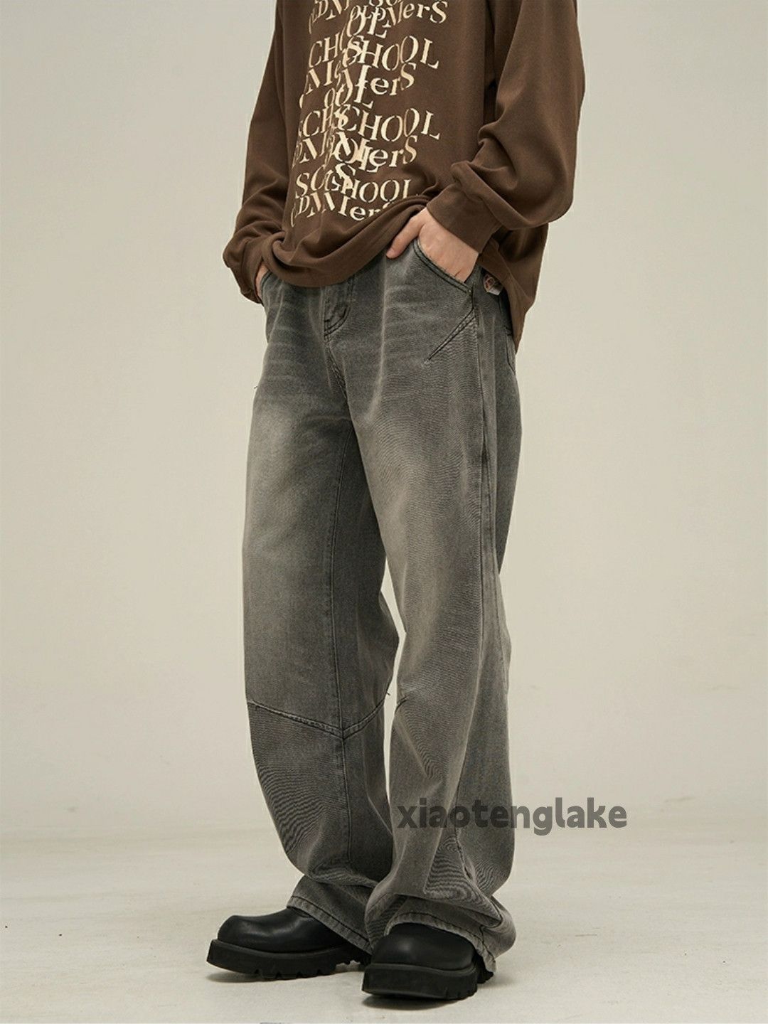 Jean × Vintage washed faded y2k loose baggy yuppie bootcut jeans Size US 30 / EU 46 - 5 Thumbnail