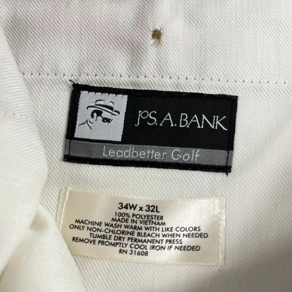 Jos. A. Bank VINTAGE Jos. A Bank David Leadbetter Pants Mens 34 x 32 Brown Pleated Golf Trousers Retro Size US 34 / EU 50 - 3 Thumbnail