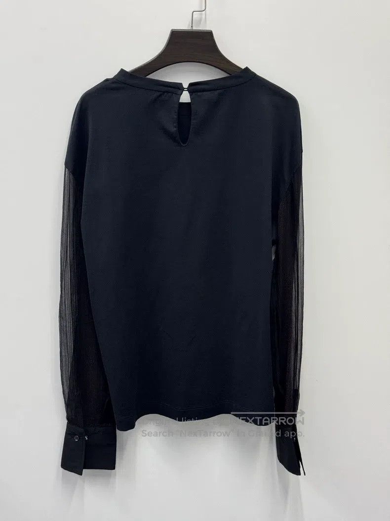 Brunello Cucinelli Brunello Cucinelli Women's Long Sleeve Shirt Size L / US 10 / IT 46 - 2 Thumbnail