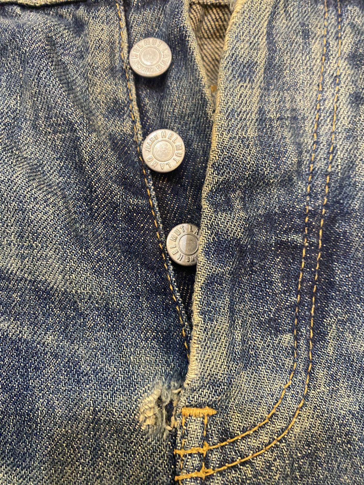 Helmut Lang × Jean × Vintage OG 1998 HELMUT LANG Splatted Painter Jeans Size US 31 - 6 Thumbnail