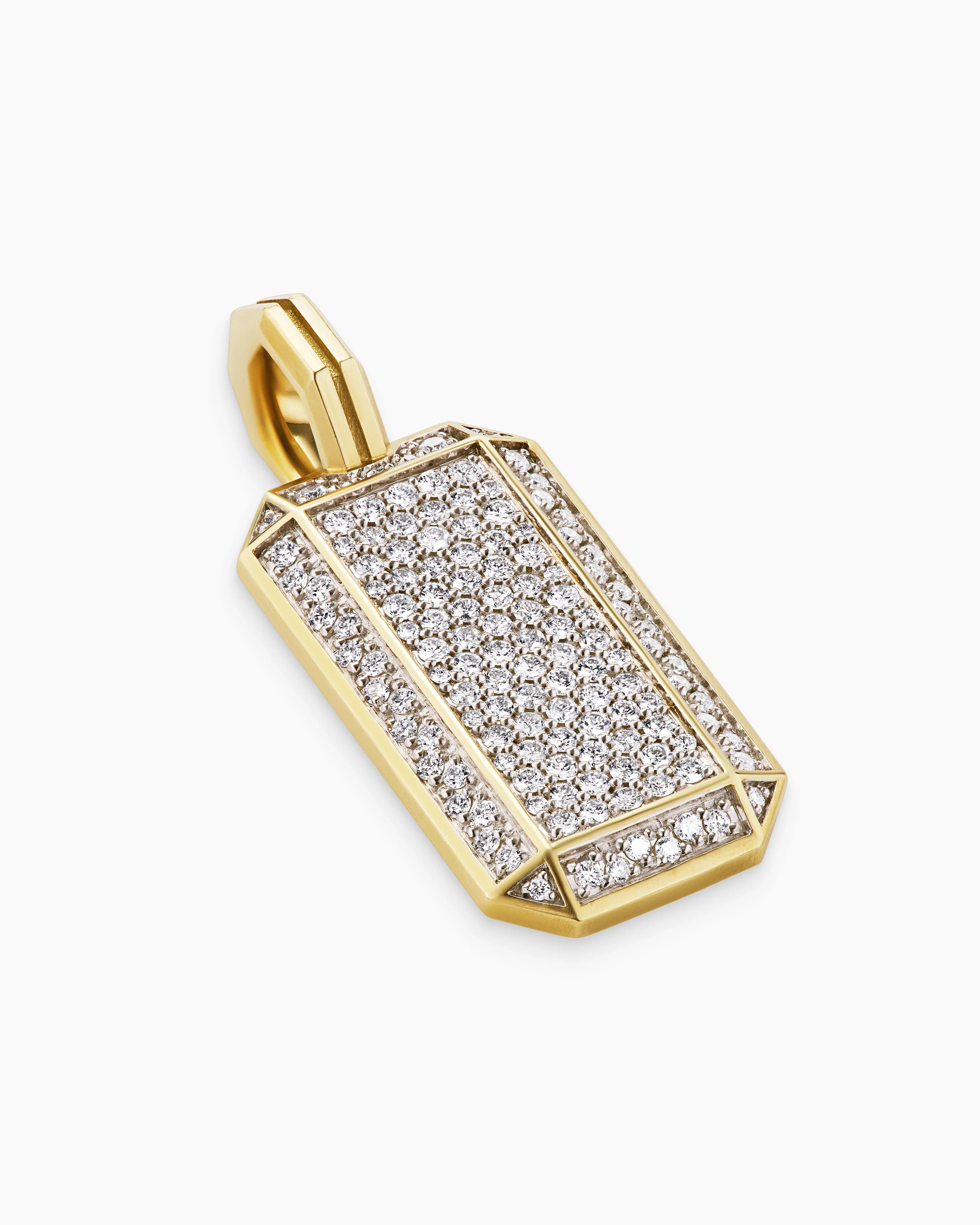 David Yurman oc11z0625 Size: OS / Octagonal Tag Necklace in Gold/Silver Size ONE SIZE - 2 Thumbnail