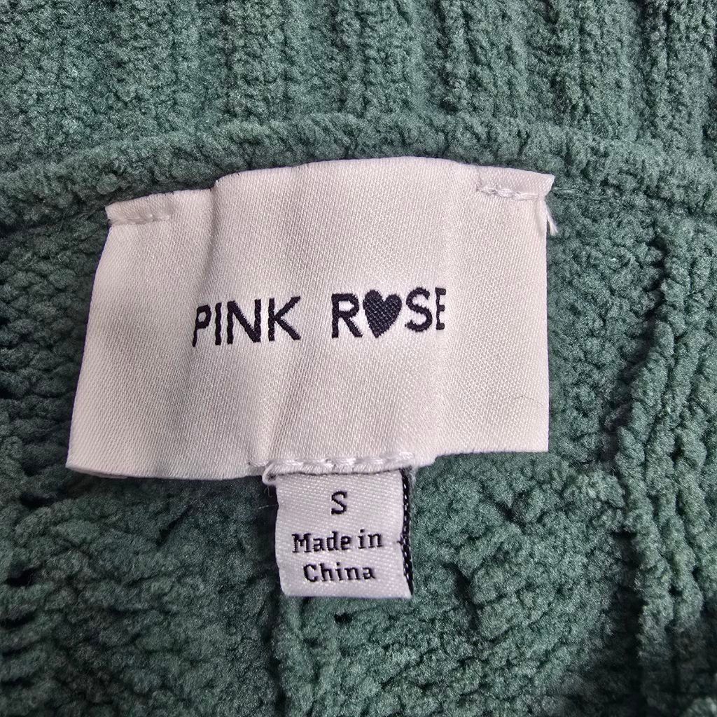 The Unbranded Brand Women's PINK ROSE Green Cable Knit Crew Neck Sweater S Size S / US 4 / IT 40 - 7 Thumbnail