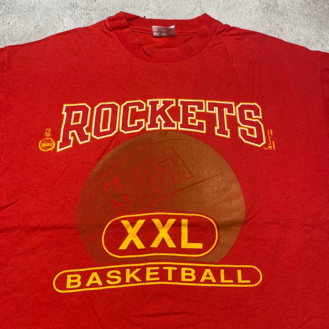 Champion Vintage Single Stitch Champion Rockets Basketball Tee Size US XL / EU 56 / 4 - 2 Thumbnail