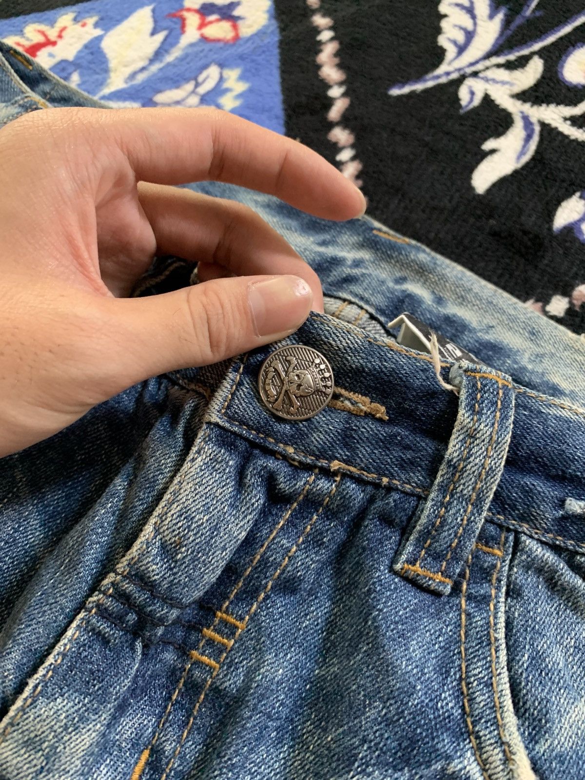 If Six Was Nine Y2K Japanese Distressed Denim Size US 31 - 7 Thumbnail