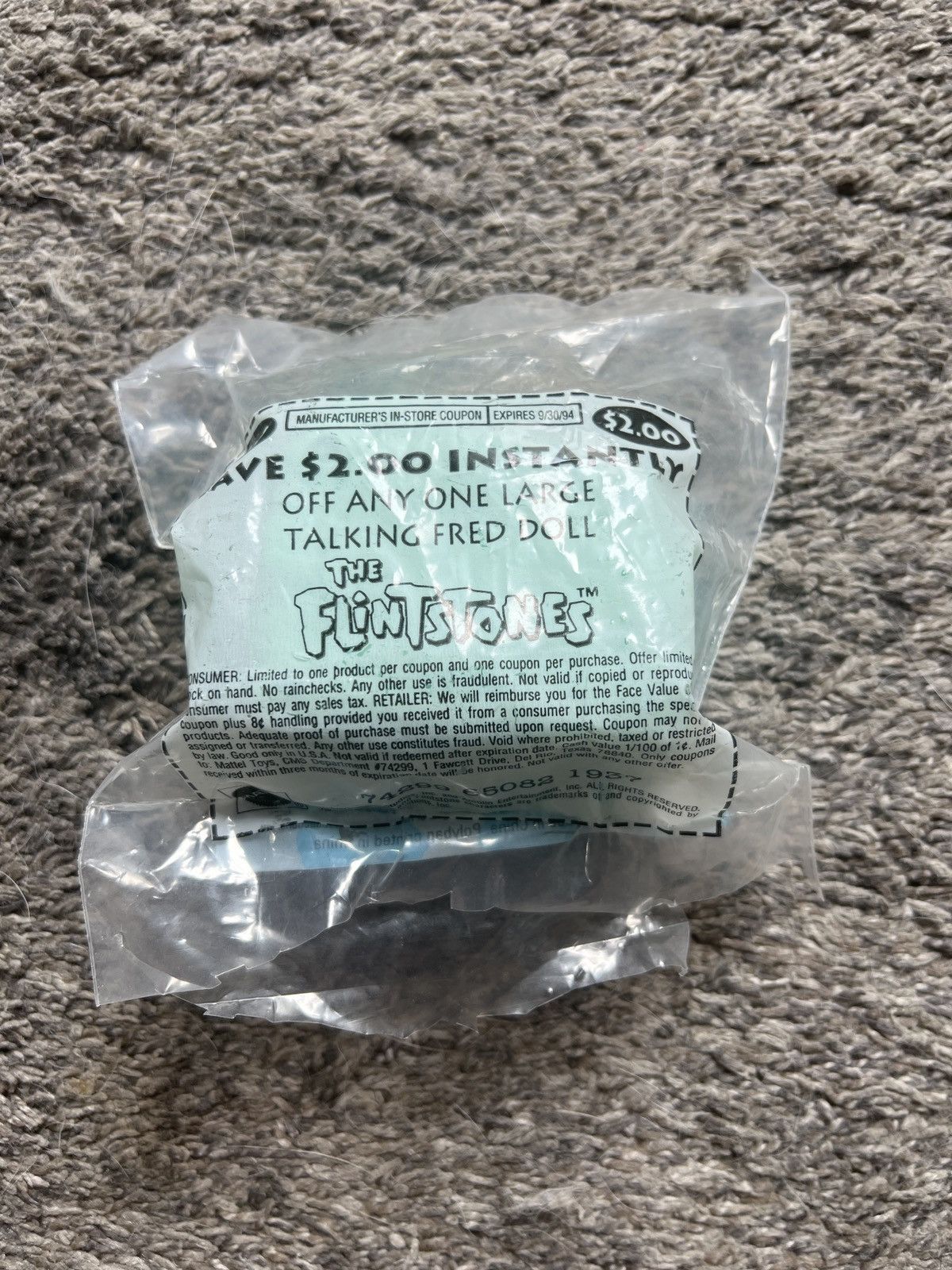 Universal Studios 1993 McDonald’s The Flintstones Fred & Bedrock Bowl-O-Rama Size ONE SIZE - 2 Thumbnail
