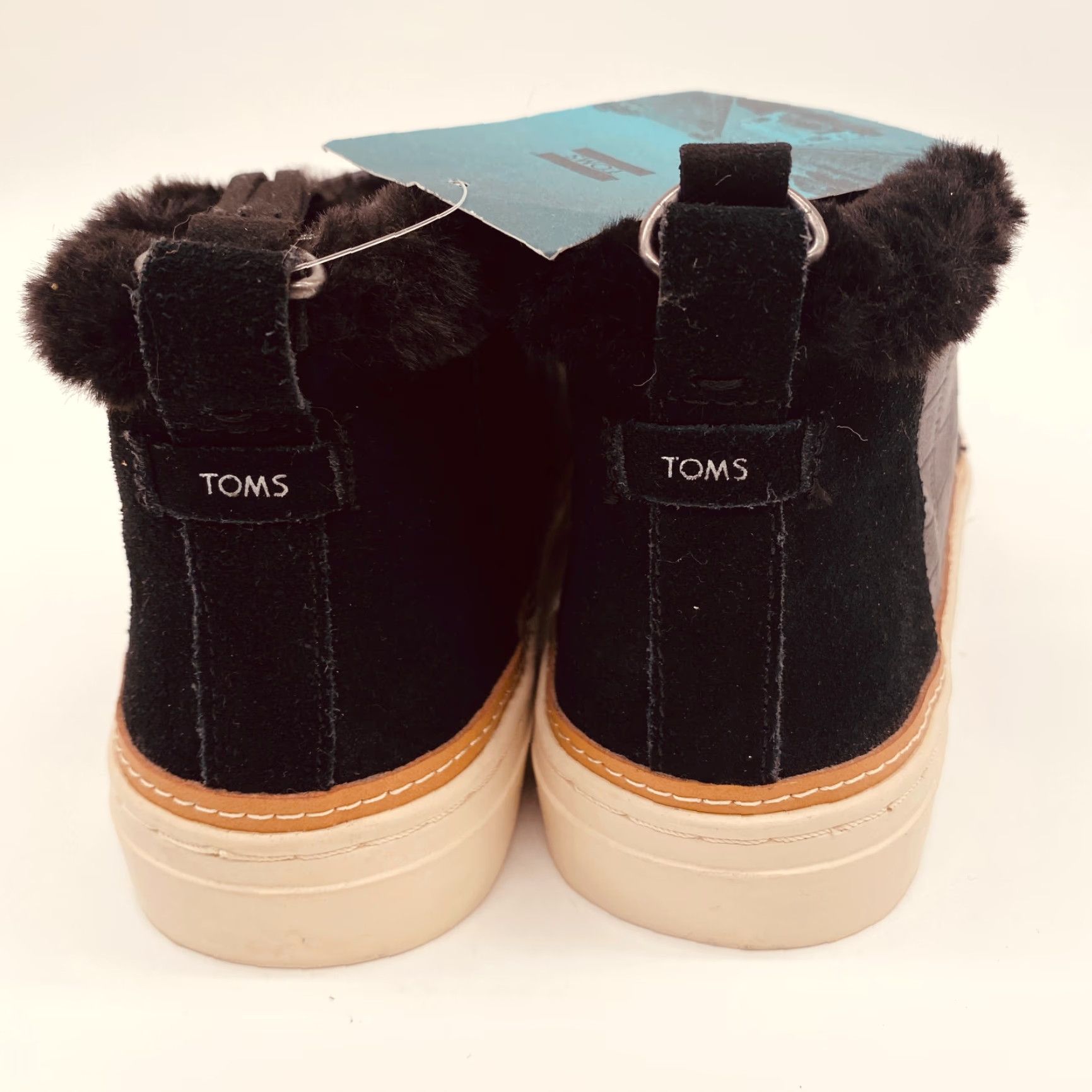 Toms TOMS Paxton Slip On Sneakers Womens 8.5 Black Crocodile Embossed Leather Shirt Womens Shoes Crocodile Embossed Leather 90s? Size US 7 / IT 37 - 4 Thumbnail
