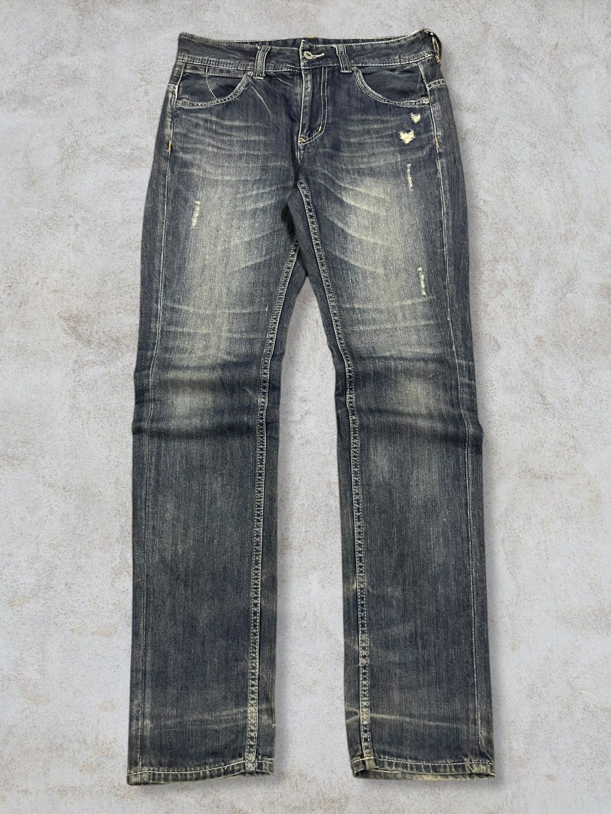 Kapital Japanese Y2K Heart Market Buckle Back Love Embroidery Jeans Size 30" / US 8 / IT 44 - 7 Thumbnail