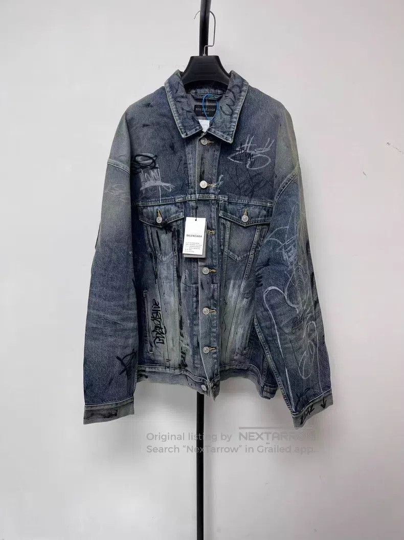 Balenciaga Balenciaga Pattern Printed Single Breasted Long Sleeve Loo Size US M / EU 48-50 / 2 - 1 Thumbnail