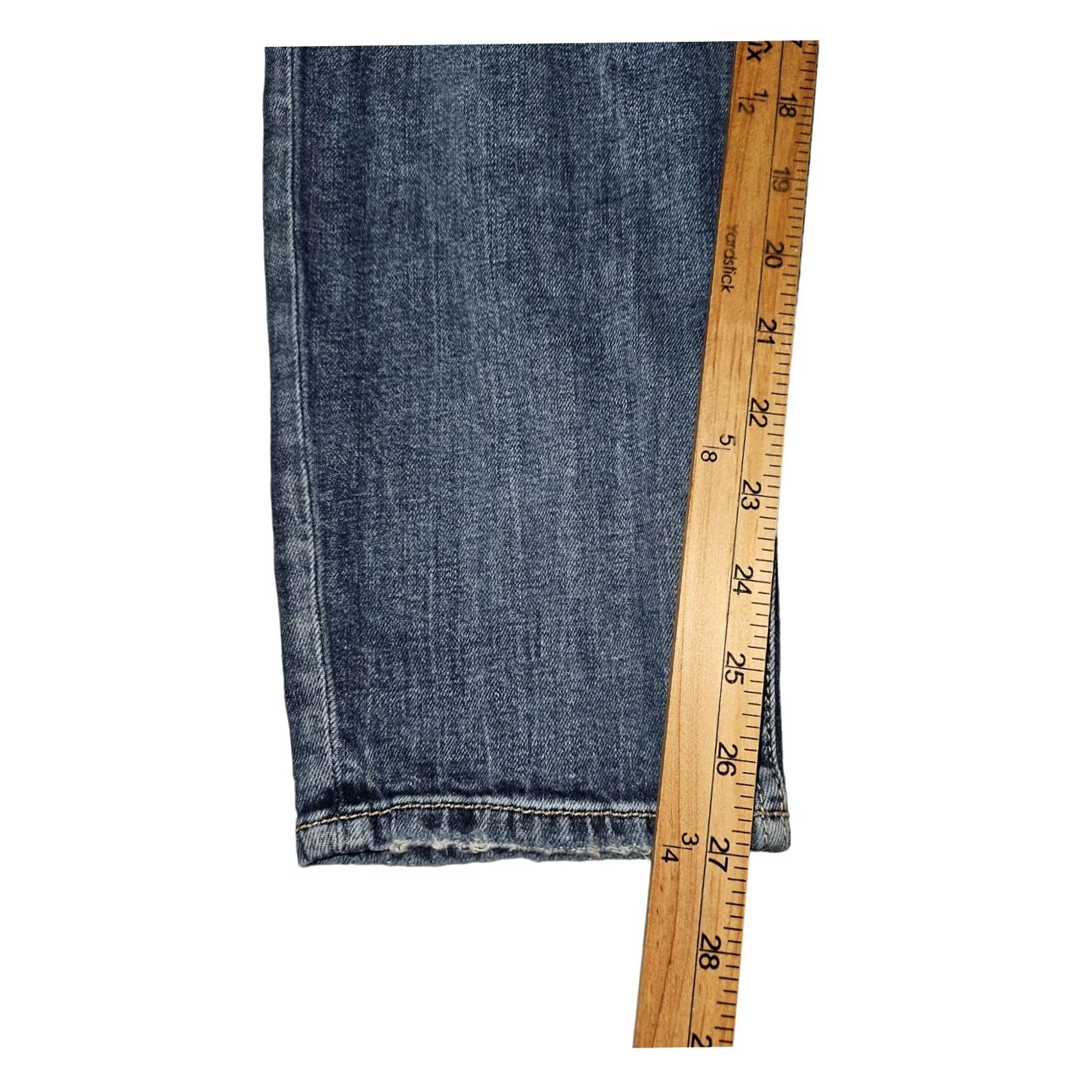 Silver Jeans Co. VINTAGE Silver Jeans Boyfriend Jeans Women's 29 Regular 27in Inseam Blue Distressed Stretch Logo 5-Pocket City Preppy Mens Womens Boys Girls? Size 29" - 6 Thumbnail
