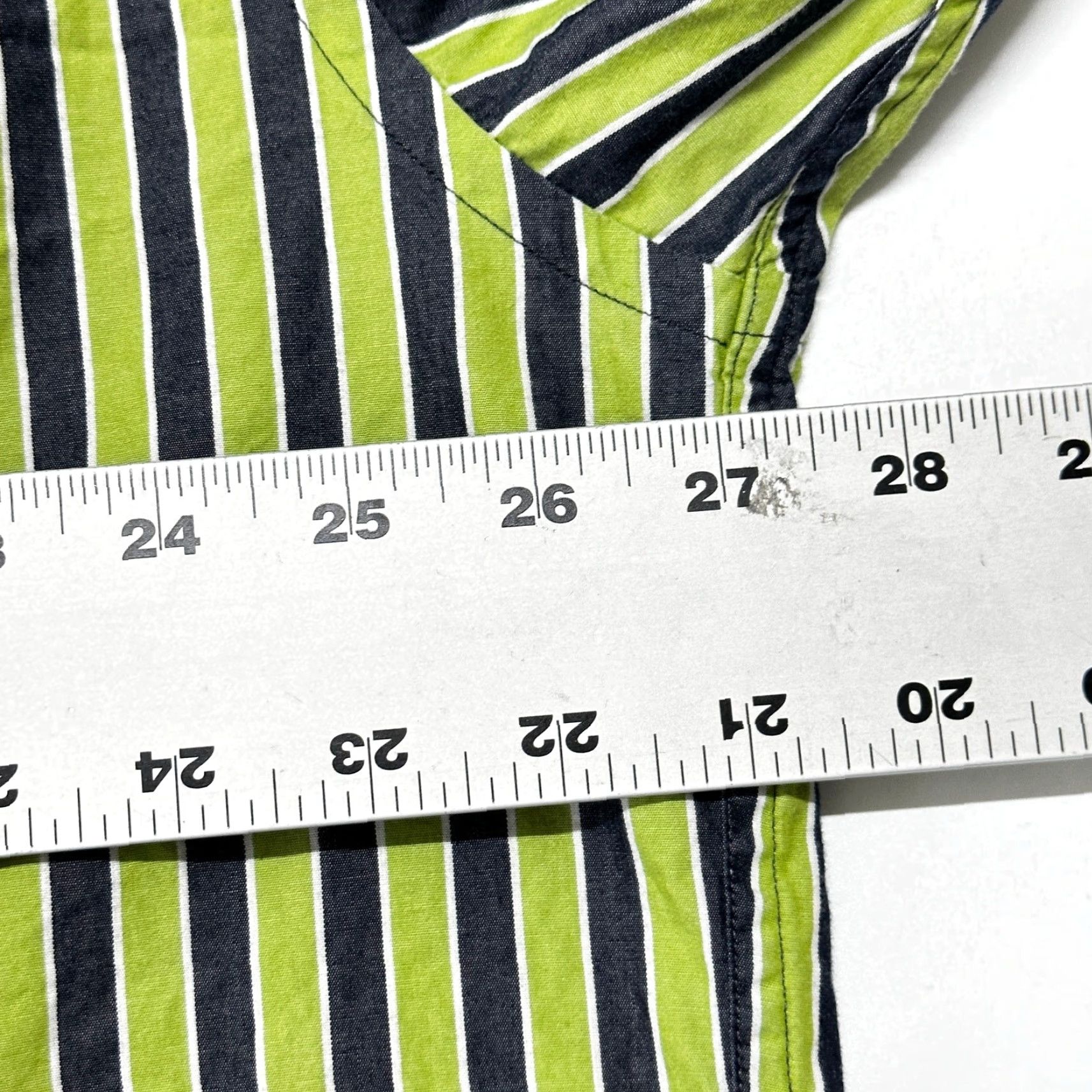 Michael Kors VINTAGE Michael Kors Button-Up Shirt 2XL Green Striped Cotton Long Sleeve Mens Retro 90s Y2K Casual Business Size US XXL / EU 58 / 5 - 6 Thumbnail