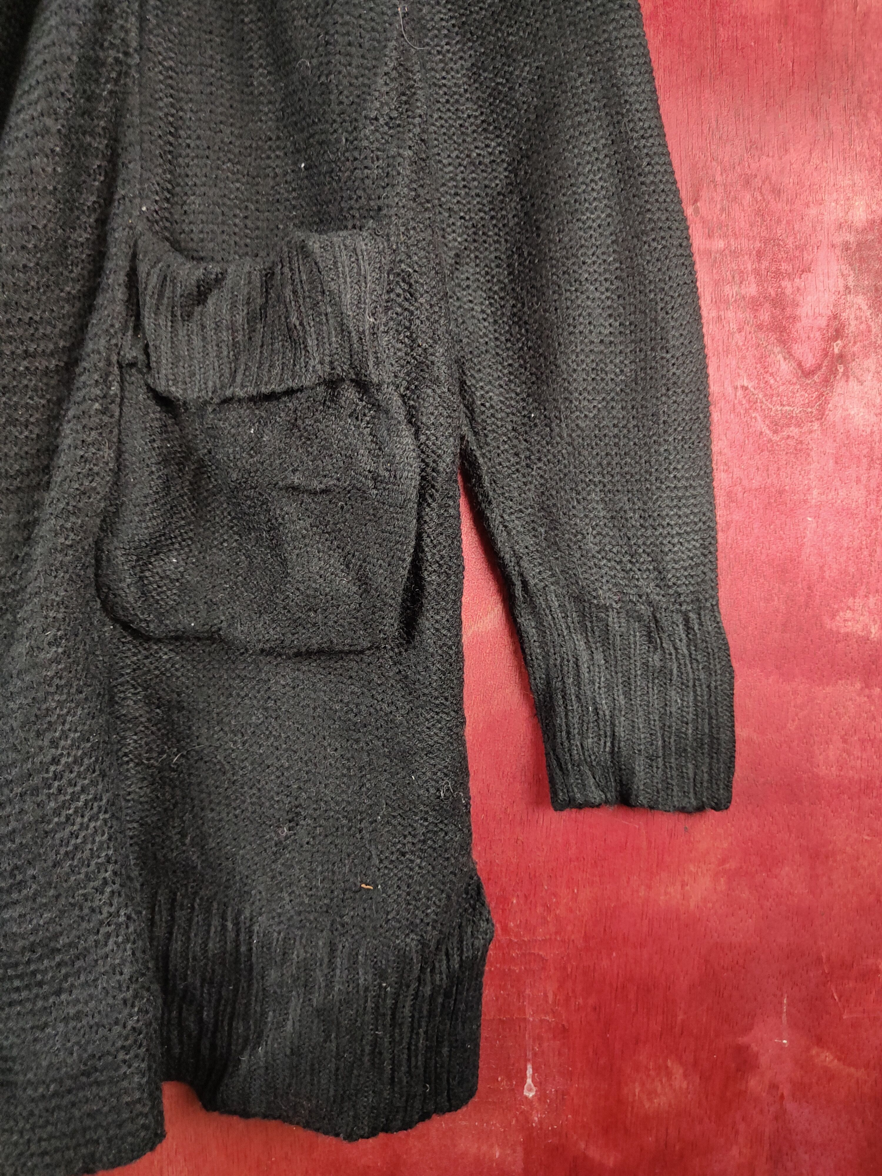 Japanese Brand Growth by Grail Black Knitwear Cardigan #S2349 Size US L / EU 52-54 / 3 - 6 Thumbnail
