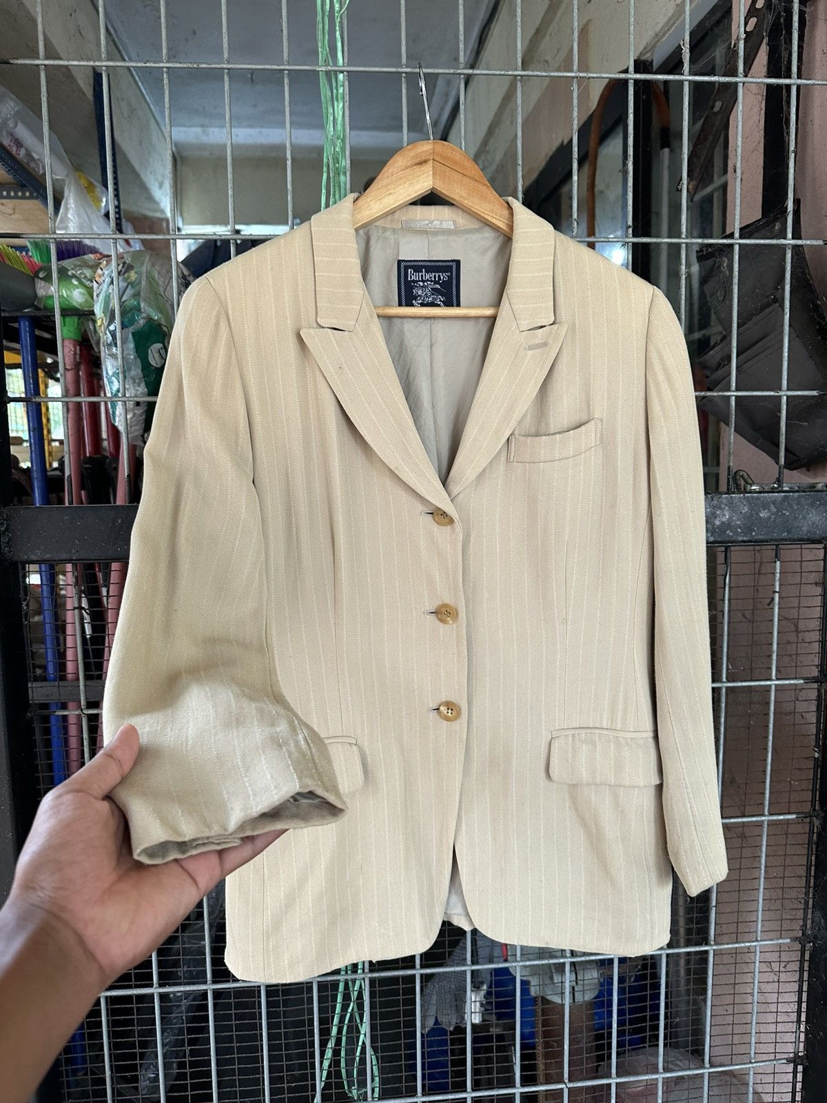 Burberry Burberry Prorsum Cream Blazer Jacket (Woman) Size US M / EU 48-50 / 2 - 5 Thumbnail