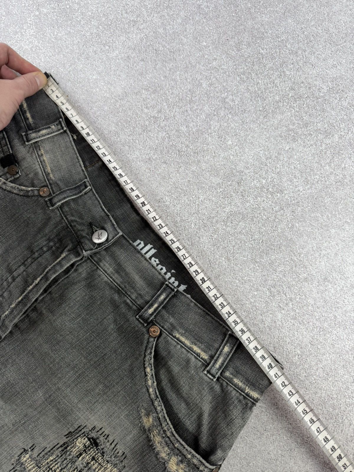 Allsaints Allsaints Distressed Denim Mini Skirts Size M Size 26" / US 2 / IT 38 - 17 Thumbnail