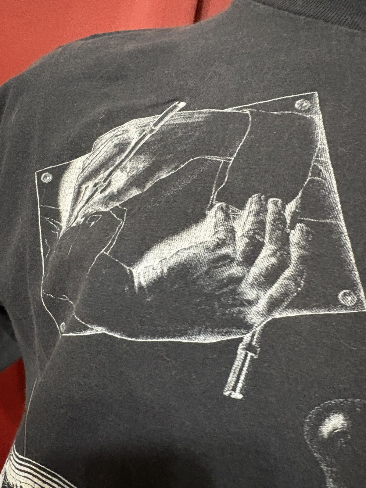 Vintage Vintage MC Escher Tshirt 90’s All Over Print Art Tee Duality Size US XL / EU 56 / 4 - 4 Thumbnail