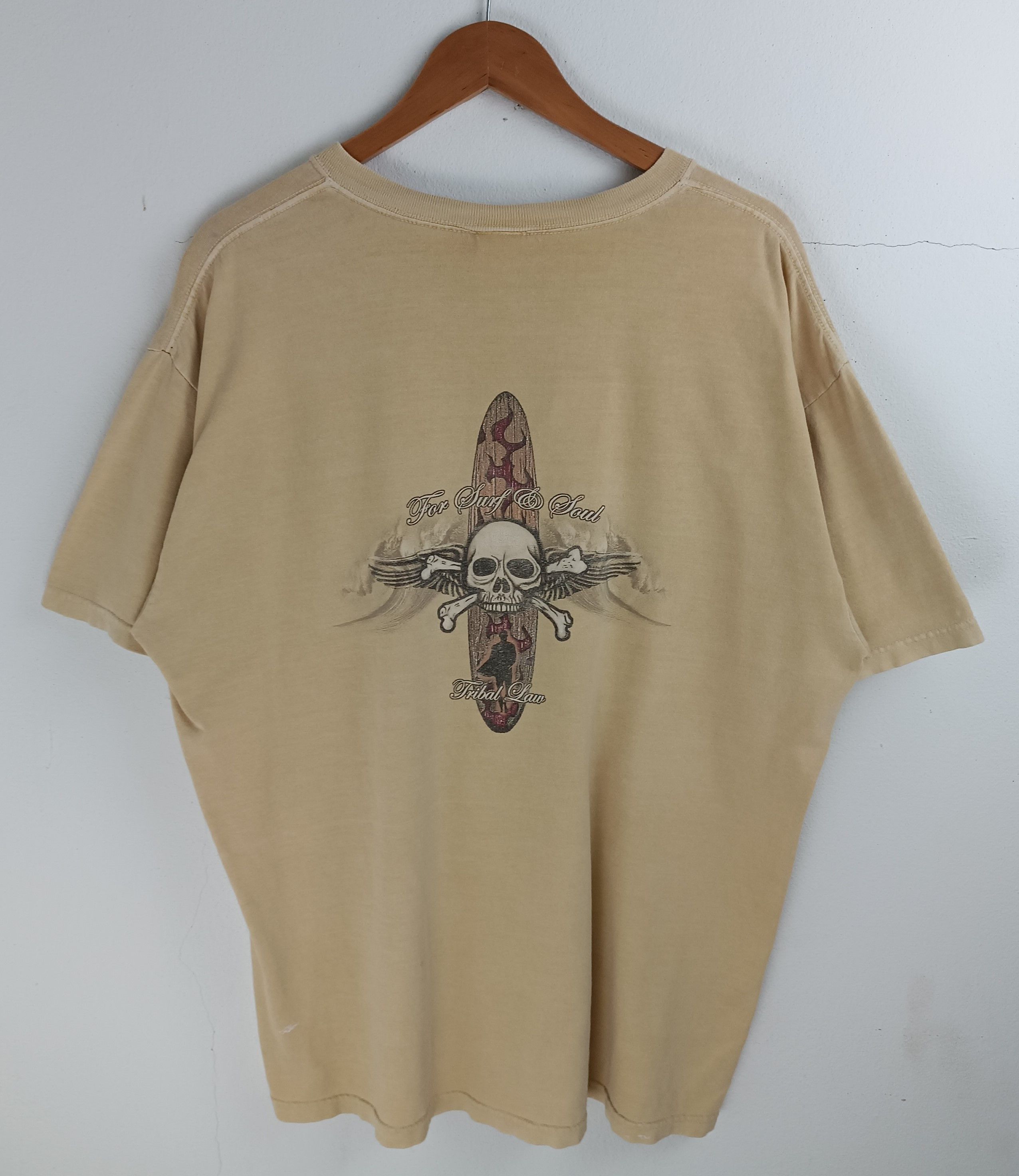 Tribal Streetwear VINTAGE 2000s TRIBAL LAW FOR SURF & SOUL Y2K CRAZY SHIRT Size US XL / EU 56 / 4 - 3 Thumbnail