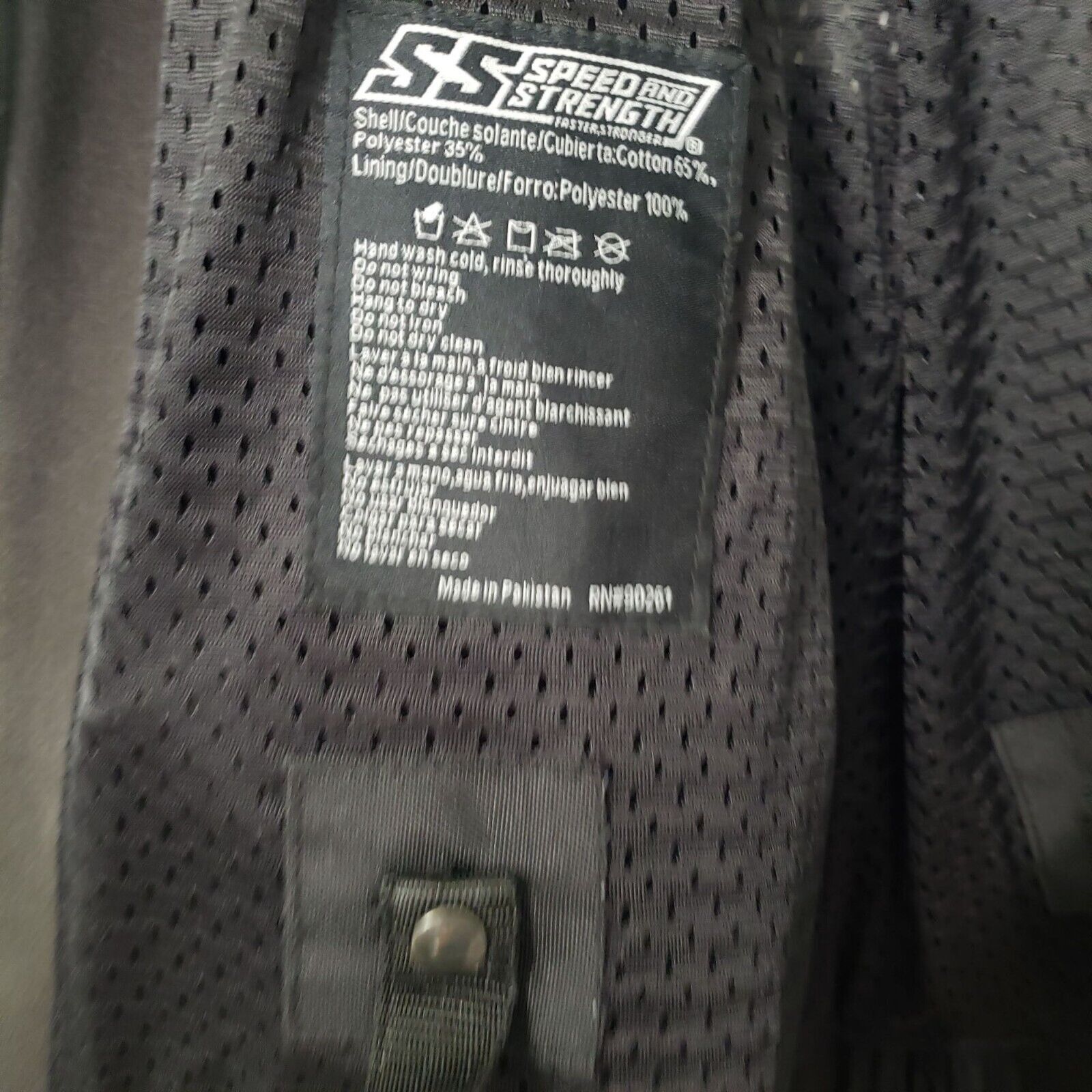 Designer Speed and Strength Motorcycle Jacket Womens Size 2XL Black Size XXL / US 16-18 / IT 52-54 - 10 Thumbnail