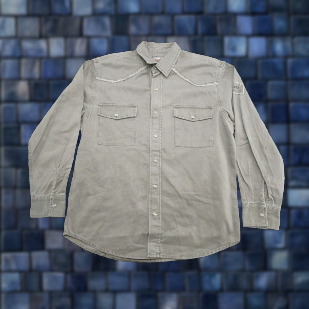 Vintage Urban Pipeline Men's Civilian Issue Clean Snap Long Sleeve Shirt Size M NEW Size US M / EU 48-50 / 2 - 1 Thumbnail